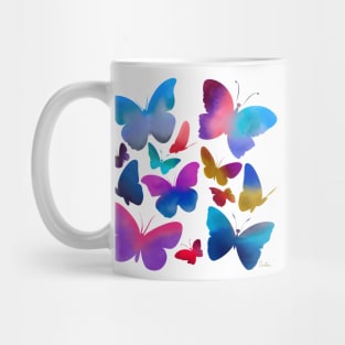 Abstract Multicolours butterflies Mug